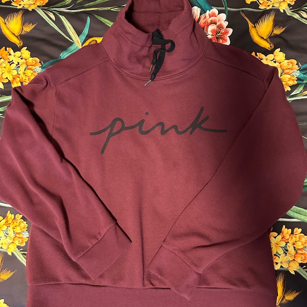 PINK Cowl Neck Sweatshirt